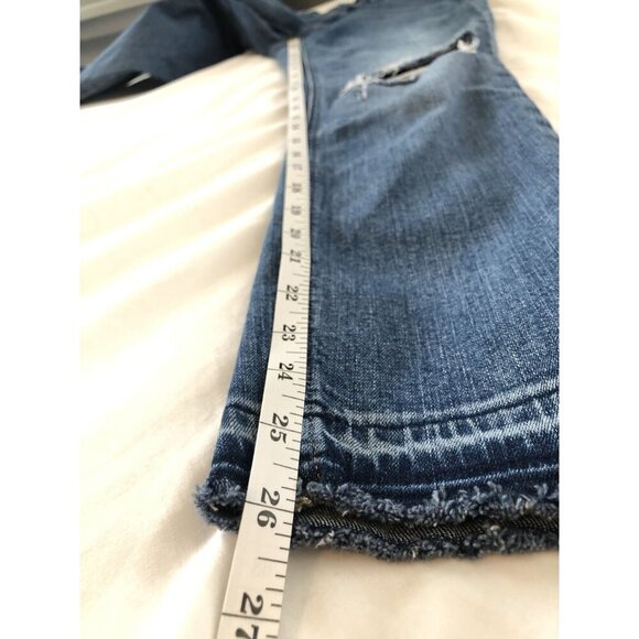J.Crew Mercantile Womens Slim Boyfriend Jean With Distressed Details 24 Cropped - Picture 9 of 9